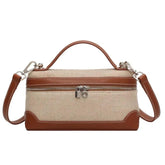 Bolsa Loro Piano em Couro de Bezerro e Linho - CHIC CARRY