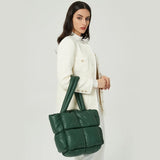 Jonlily-bolsa de ombro acolchoada xadrez para mulheres, bolsa macia casual, bolsa crossbody, crossbody, moda feminina, Daybag, KG1649