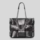 Weave puffer sacos para mulheres bolsas de designer de luxo e bolsas 2024 novo em grande capacidade espaço corrente algodão ombro bolsa transversal tote frete grátis chegada rápida