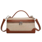 Bolsa Loro Piano em Couro de Bezerro e Linho - CHIC CARRY