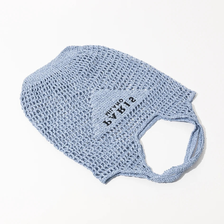 Bolsa de palha de capacidade casual de Raffia para mulheres, grande, entranhada, design de luxo, oca, praia, férias, verão