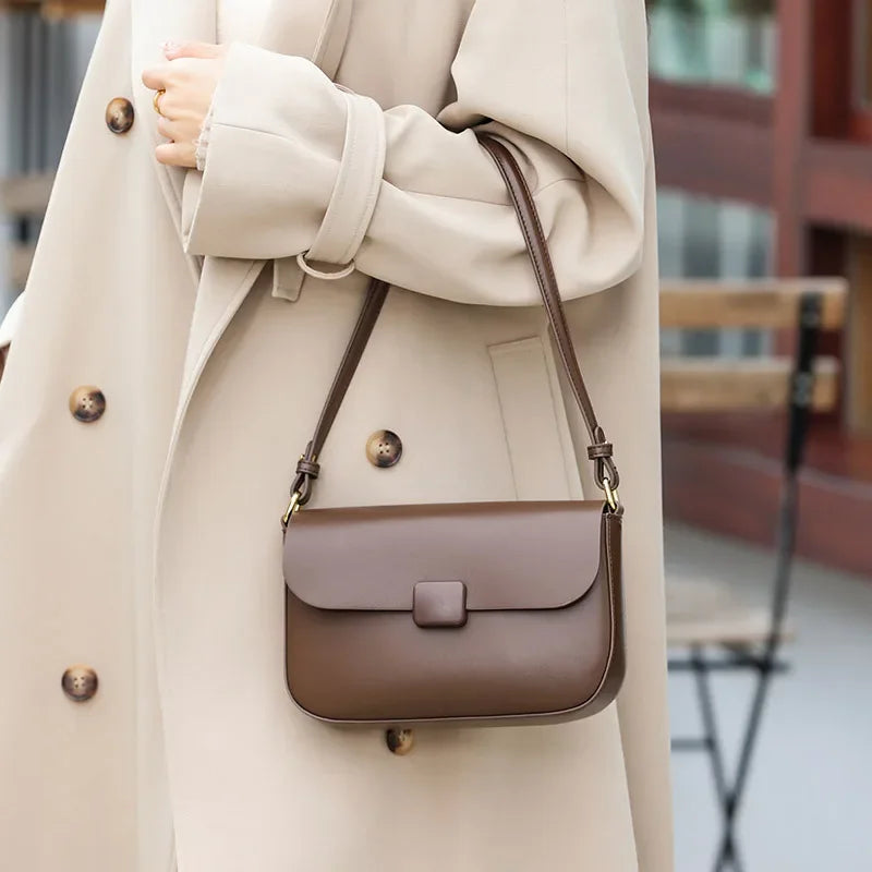 Jonlily-bolsa de couro genuíno feminina, bolsa casual, tiracolo, axilas, bolsa de verão, feminina, na moda, KG1663