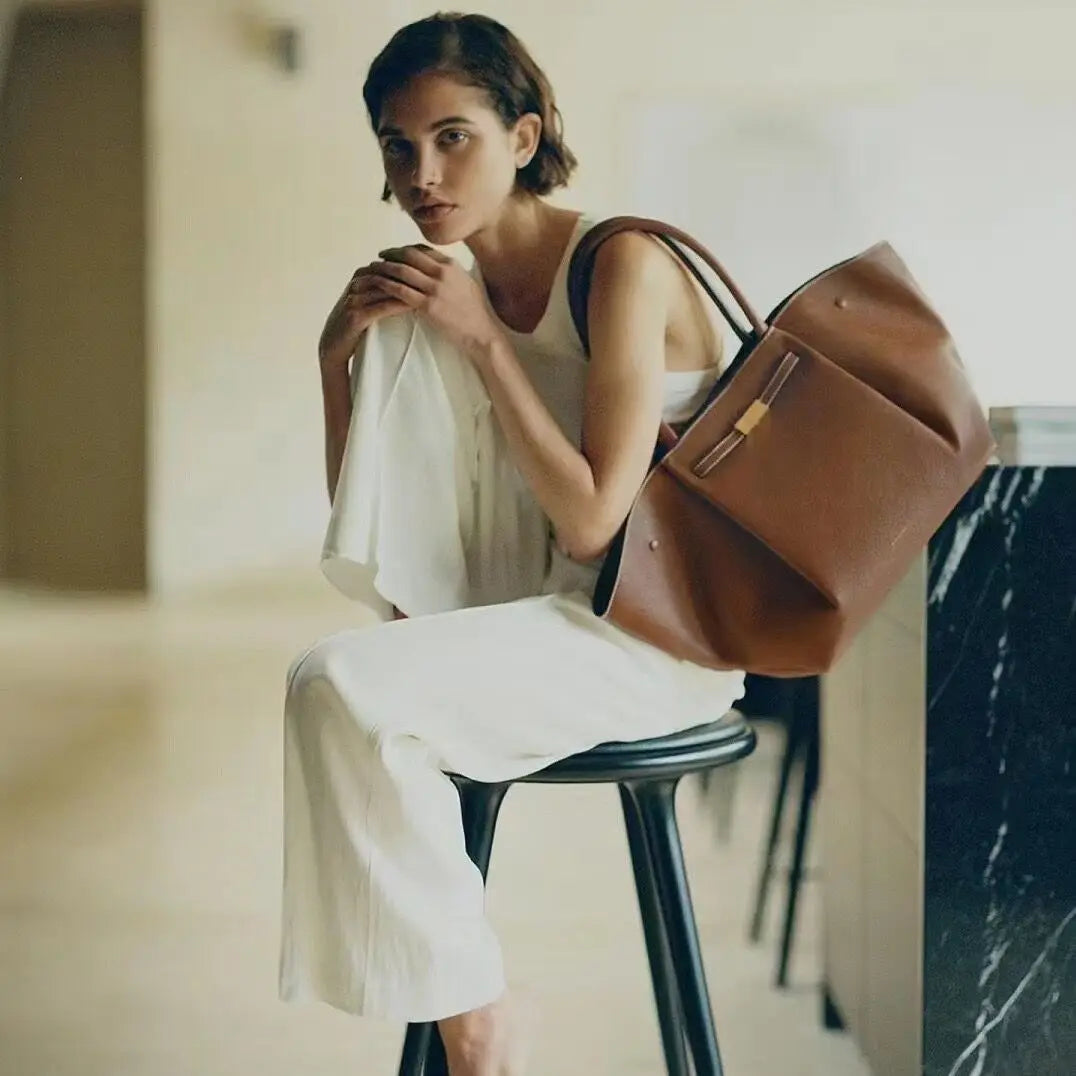 Bolsa de asas de camurça, bolsa de bolinho elegante, bolsa feminina, sacola de grande capacidade, bolsa feminina versátil