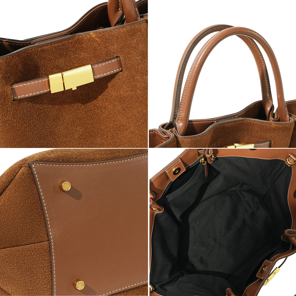 Avenue Suede Tote Bag