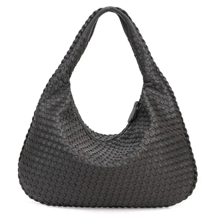 Everday-Bolsa de couro PU para mulheres, bolsa mensageiro tecida, viagem leve, pastas expansíveis, alta qualidade, moda luxuosa, designer