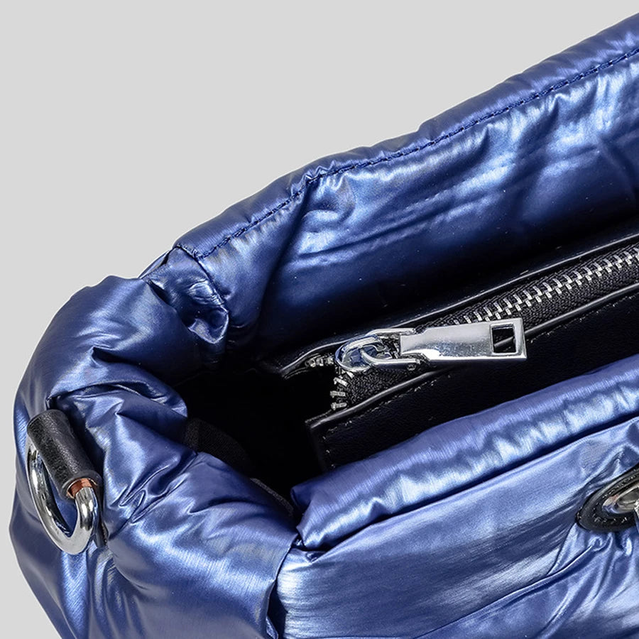 Weave puffer sacos para mulheres bolsas de designer de luxo e bolsas 2024 novo em grande capacidade espaço corrente algodão ombro bolsa transversal tote frete grátis chegada rápida