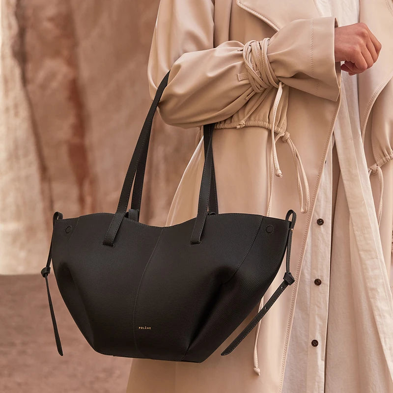 Série quente de fra sacola nova portátil grande capacidade saco de compras de couro high end luz luxo sacos femininos universal